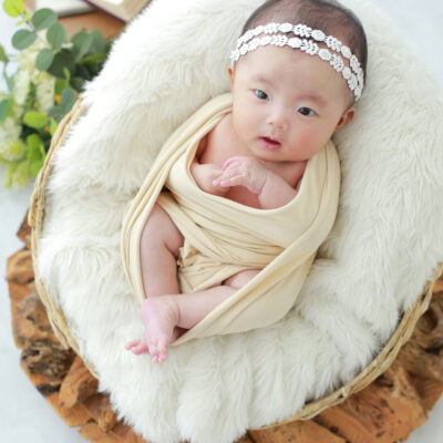 フォトスタジオ　上越　アニーズスタジオ　写真館　ニューボーン　新生児　ニューボーンフォト　おくるみ　新生児写真　かわいい