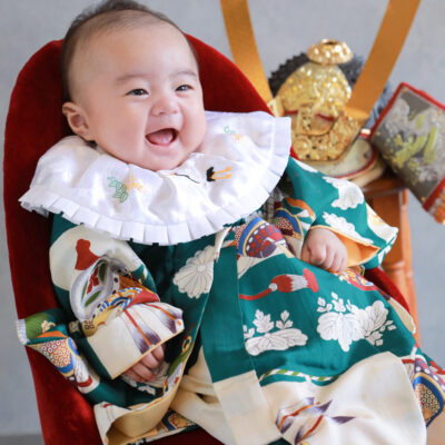 フォトスタジオ　上越　アニーズスタジオ　百日祝　百日　お食い初め　100日　写真館　