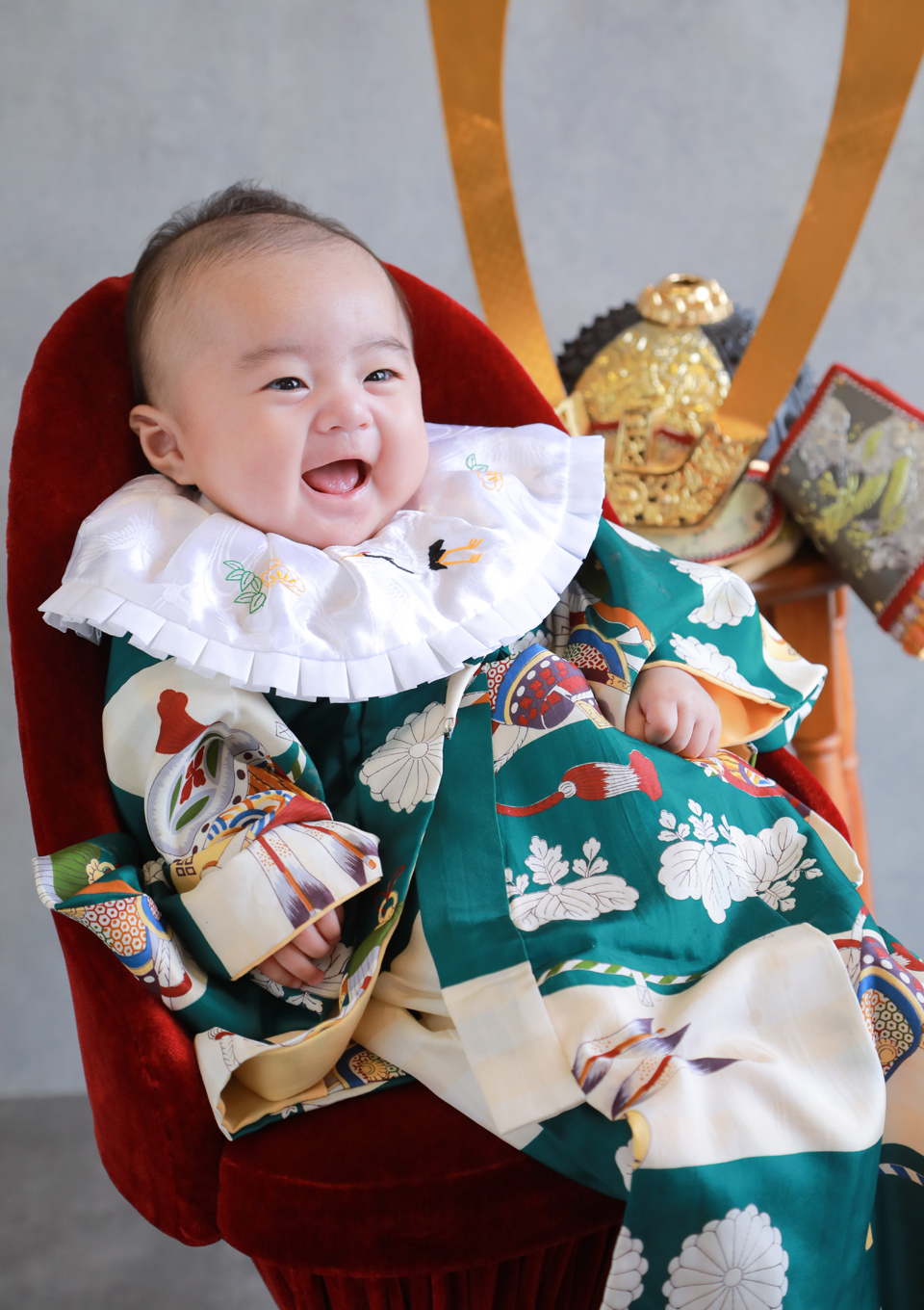 フォトスタジオ　上越　アニーズスタジオ　百日祝　百日　お食い初め　100日　写真館　