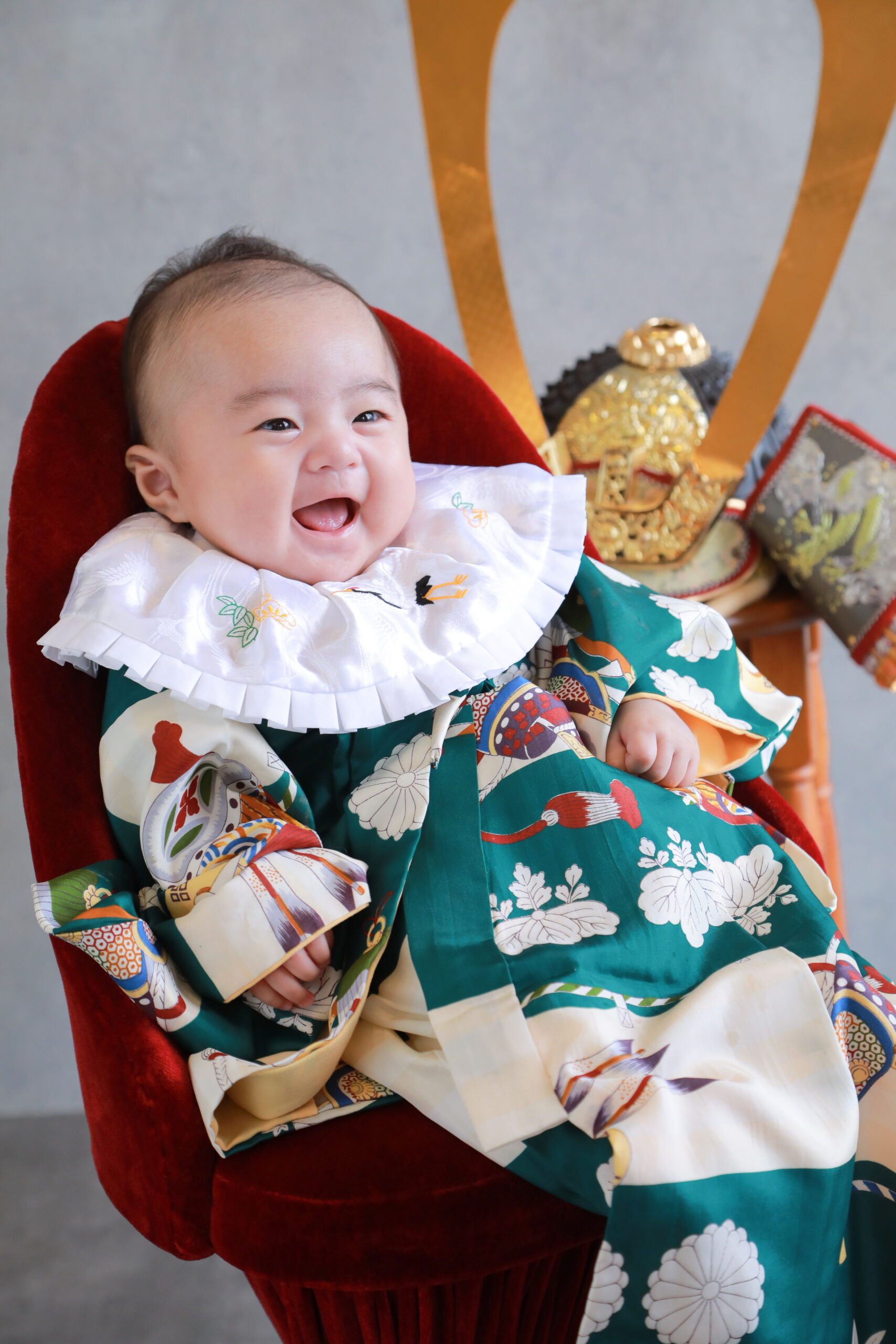 フォトスタジオ　上越　アニーズスタジオ　百日祝　百日　お食い初め　100日　写真館　