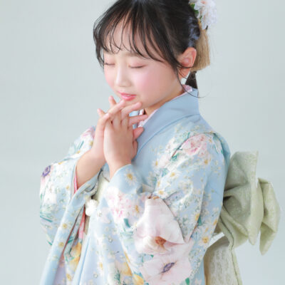 フォトスタジオ　上越　アニーズスタジオ　写真館　七五三　753　ナチュラル　着物　ガーリー　おしゃれ