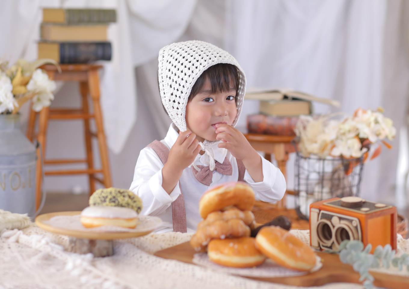 上越　写真館　ドーナツフォト　アニーズスタジオ　2歳　撮影　可愛い