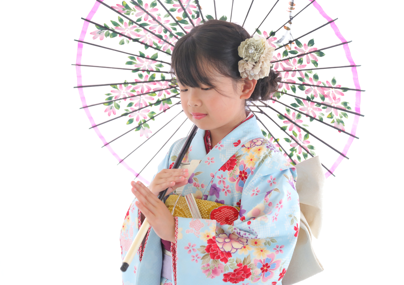 七五三　和装　着物　フォトスタジオ　上越　アニーズスタジオ