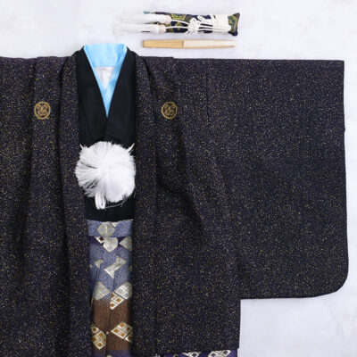 七五三　和装　着物　長岡　新潟　5歳　写真館　フォトスタジオ 　神社　お参り　アニーズスタジオ　撮影　外出　袴　可愛い　カッコいい