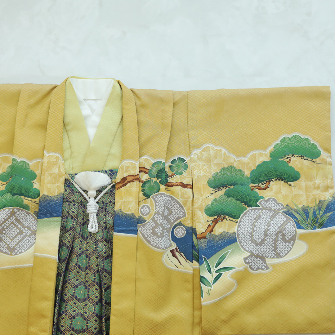 七五三　和装　着物　上越　新潟　5歳　写真館　フォトスタジオ　神社　お参り　アニーズスタジオ　撮影　外出　袴　可愛い　カッコいい
