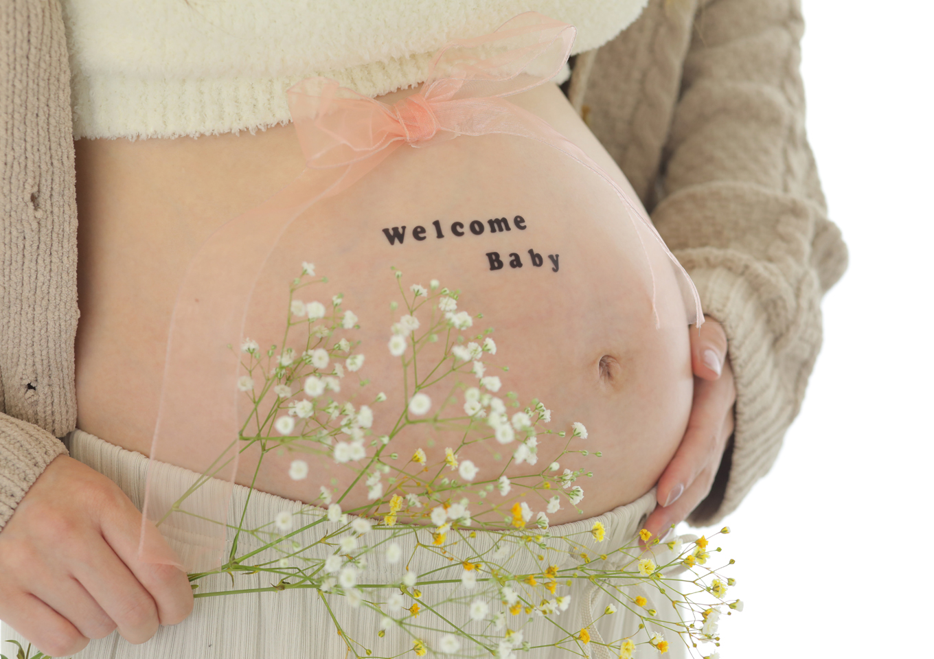 マタニティ　撮影　花　可愛い　上越　アニーズスタジオ　新潟　写真館　フォトスタジオ