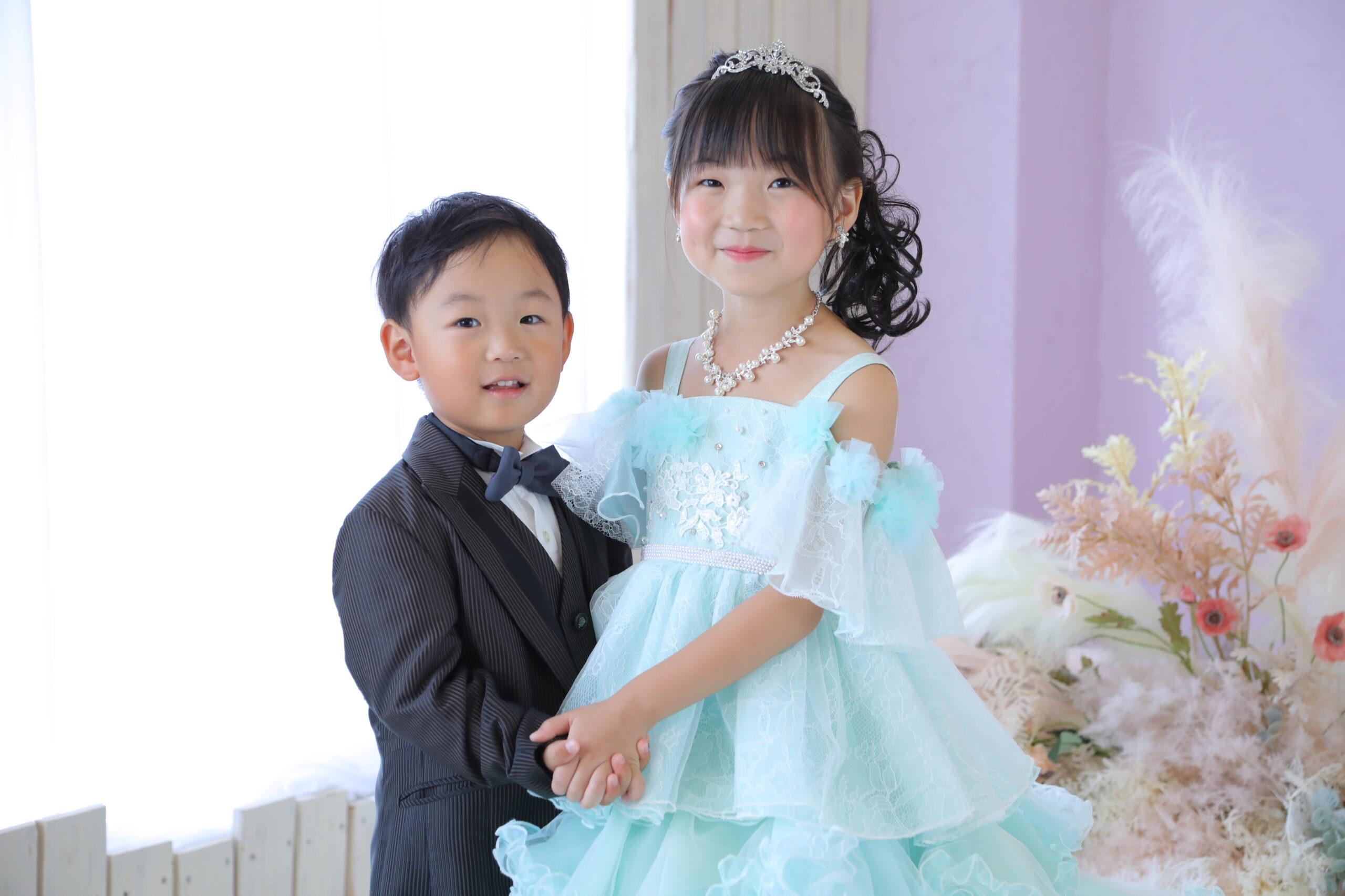 七五三　洋装　ドレス　スーツ　上越　写真館　フォトスタジオ　アニーズ　