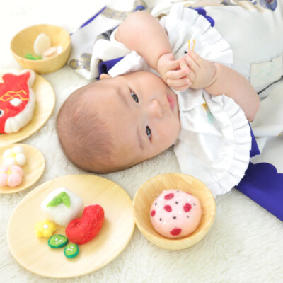 百日　100日　お祝着