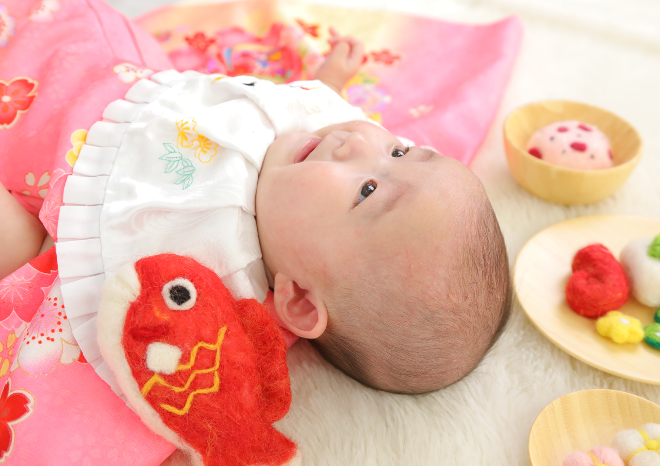 百日　100日　お祝着　お食い初め膳