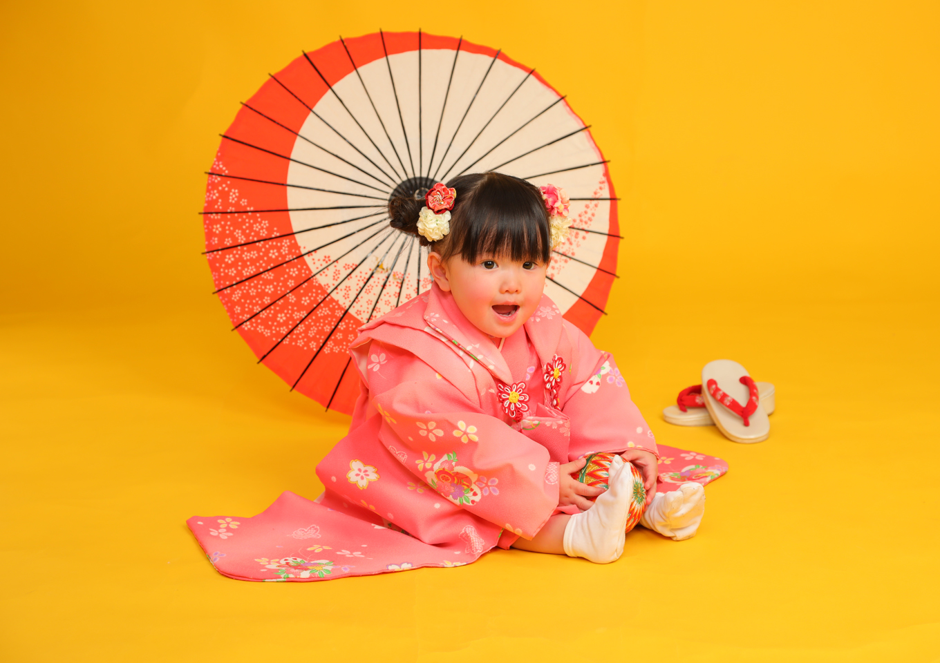 七五三　753　3歳　お被布