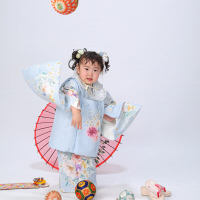 七五三　753　3歳　和装　お被布
