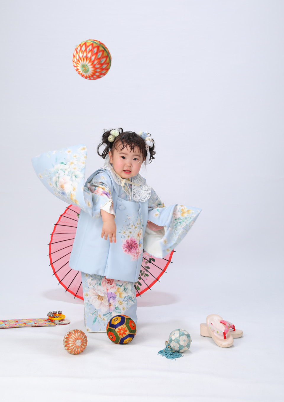 七五三　753　3歳　和装　お被布